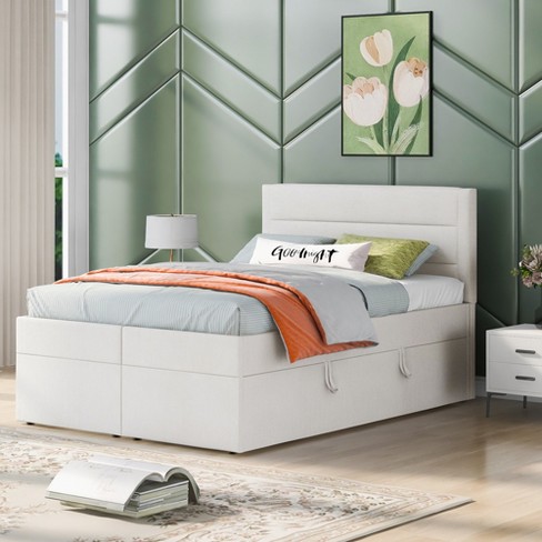 Platform full deals bed with storage