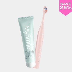 MySmile DY156 Electric Toothbrush & Nano-Hydroxyapatite Toothpaste Bundle (Pink) - 1 of 4