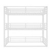 Kumasinova Metal Triple Bunk Bed, Heavy-Duty Steel Bed Frame with Full-Length Guardrails, Noise-Reducing Design for Shared Kids' Rooms/Guest Spaces - 3 of 4