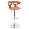 Set of 2 Gardenia Mid-Century Modern Adjustable Barstool - LumiSource - image 2 of 4