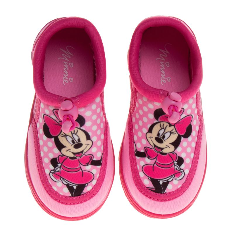 Disney Minnie Mouse Water Shoes - Pool Aqua Socks for Kids- Sandals Princess Bungee Waterproof Beach Slides Slip-on Quick Dry (Toddler/Little Kid), 1 of 11