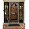 Kate Aurora Diamond 18 in. x 30 in. Wrought Iron Designed Non Skid Rubber Outdoor Door Mat - Black - 2 of 3