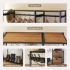 PAGED Freestanding Coat Racks with Shelves and 2 Wicker Drawers,Hall Tree with 4 Hooks,Entryway Furniture for Hanging Clothes - 4 of 4