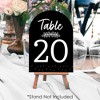 Big Dot of Happiness Mr. and Mrs. - Black and White Wedding or Bridal Shower Double-Sided 5 x 7 inches Cards - Table Numbers - 1-20 - 3 of 4