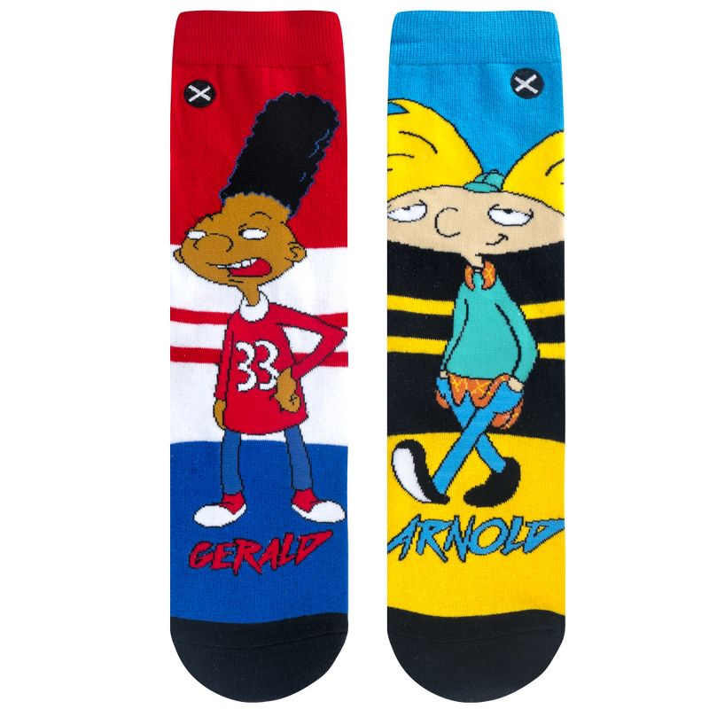 Odd Sox, Nickelodeon Socks, Women Crew Length, Rugrats, Hey Arnold Cartoon Socks, 5 of 6