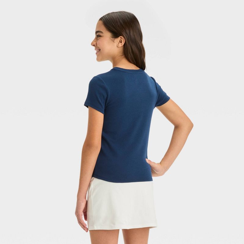 Girls' Short Sleeve Embroidered Baby T-Shirt - art class™, 3 of 5
