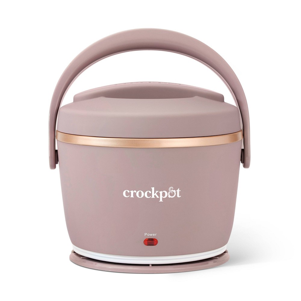 Crock-Pot 20oz Lunch Crock Food Warmer Sphinx Pink: Personal Slow Cooker, Dishwasher-Safe, Locking Lid, 50W, Stainless Steel