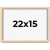PosterPalooza | Classic Modern Yellow Picture Frame - UV Acrylic, Backing Board, Hanging Hardware Included - 2 of 4
