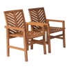 PAGED Set of 2 Patio Dining Chairs,Modern Transitional Style Outdoor Dining Chairs,25 inch Chairs Suitable for Patio,Garden - 4 of 4