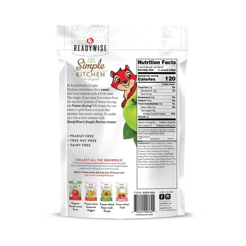 ReadyWise Simple Kitchen Old Fashioned Apple Crisp Freeze-Dried Dessert - 12oz/6ct, 4 of 6