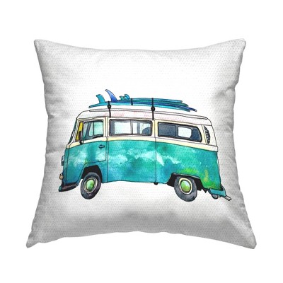 Stupell Industries Summer Beach Van Surfboards, 18 x 18