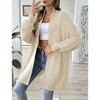 Coolmee Women Fashion Casual Oversized Open Front Long Sleeve Chunky Knit Cardigans Sweaters Outerwear Coats - 2 of 4