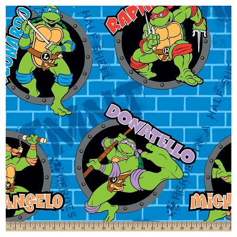 Teenage Mutant Ninja Turtles Power Holes Fleece Fabric