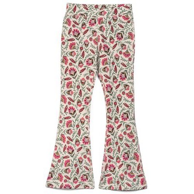 Mightly Girls Fair Trade Organic Cotton Print Flare Leggings Yoga Pant