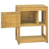 vidaXL Bathroom Cabinet Natural teak Solid teak wood Medium - 23.6" x 15.7" x 29.5" - 3 of 4