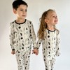 tiny knot co. Toddler Gender Neutral Buttery Soft Durable, Tagless Printed TENCEL Modal Pajama Set - 4 of 4