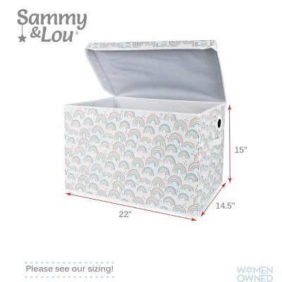Sammy & Lou Rainbow Print Felt Toy Storage Chest