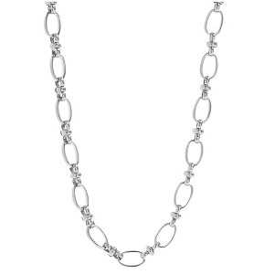 Oval Link Circle Chain Necklace for Women 18KT Gold Plated Stainless Steel 16"-18" Ginger Lyne Collection - 1 of 4