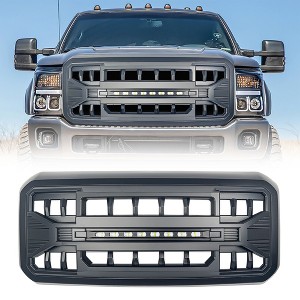 AMERICAN MODIFIED Armor Grille with Off Road Lights for 11-16 Ford Super Duty - 1 of 4