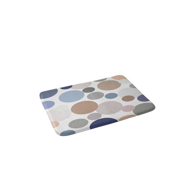 Sheila Wenzel-Ganny Cool Color Palette Memory Foam Bath Mat Blue/Brown - Deny Designs, 1 of 4