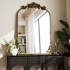 BEAUTYPEAK Vanity Wall Mirror Decorative Vintage Arch Bathroom Mirror with Designed Bottom - 4 of 4