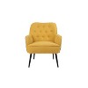 Upholstered Accent Chair With Armchair Ergonomic Incline Backrest Easy Assembly Modern Chair For Living Room - 4 of 4