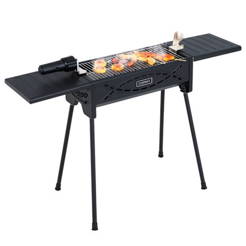 Baffect BBQ Charcoal Grill, 13.7 inch Non-stick Stainless Steel Korean  Barbecue Grill, Portable Charcoal Stove for Outdoors Camping Picnic and  Indoor