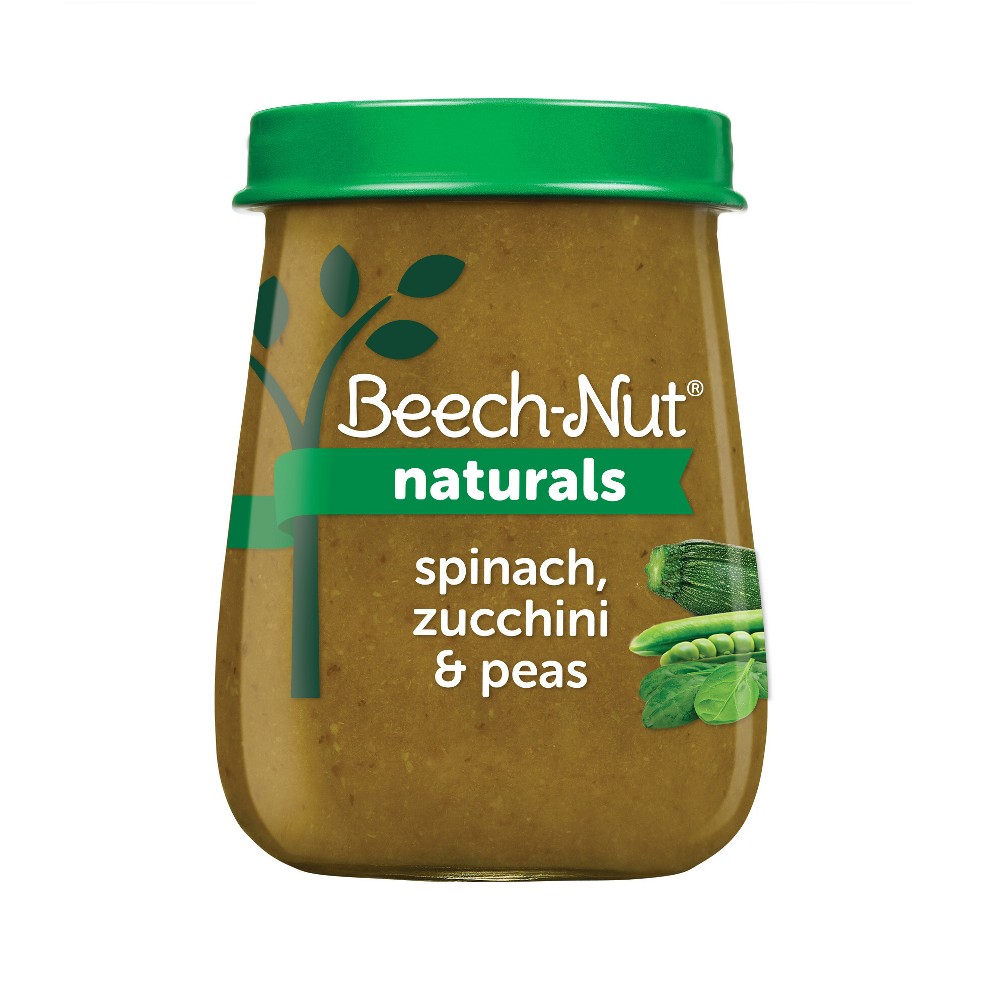 Photos - Baby Food Beech-Nut Naturals Spinach, Zucchini & Peas  Jar - 4oz