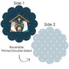 Big Dot of Happiness Holy Nativity - Manger Scene Religious Christmas Round Table Decorations - Paper Chargers - Place Setting For 12 - 3 of 4