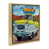 Stupell Industries Vacation Dogs in Car Black Framed Floater Canvas Wall Art - 3 of 4