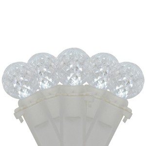 Northlight LED G12 Berry Christmas Lights - Pure White - 16' White Wire - 50 ct - 1 of 4