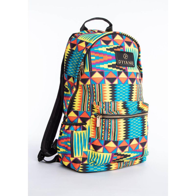 D'IYANU Unisex Dembe African Print Laptop 15" Backpack, 3 of 11