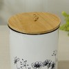 VIP Metal 10.5 in. White Growing Flowers Canister with Lid - 4 of 4