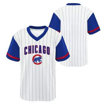 MLB Chicago Cubs Boys' White Pinstripe Pullover Jersey