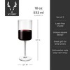 Viski Laurel Crystal Stemmed Wine Glasses,Set of 2 - 3 of 4