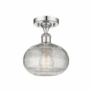 Ithaca - 1 Light Semi-Flush Mount In Industrial Style-9.5 Inches Tall and 8 Inches Wide - 1 of 1