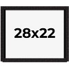 PosterPalooza | Modern Shadow Box 1" Depth Black Picture Frame - UV Acrylic, Backing Board, Hanging Hardware - 2 of 4