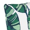 18"x18" Skyline Furniture Square Outdoor Throw Pillow Palm Springs Green: Leaf Pattern, Removable Cover, Plain Weave - 3 of 4