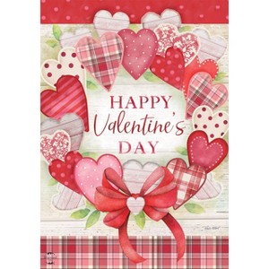 Briarwood Lane Garden Flag 12x18 For Outdoor Valentine's Wreath For Valentine's Love Garden Flag Flags For Outside - 1 of 4