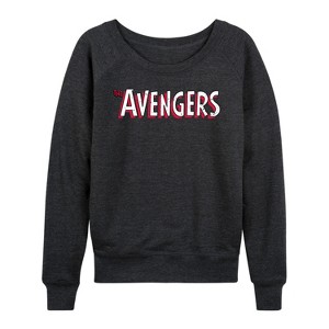 Women's - Marvel - Avengers Cast Lightweight French Terry Wide Neck Long Sleeve Shirt - 1 of 4