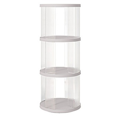 NicBex Rotating Bookshelf with Small Footprint Bookcases for Living Room Home Office