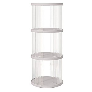 NicBex Rotating Bookshelf with Small Footprint Bookcases for Living Room Home Office - 1 of 4