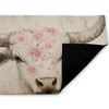 Stupell Industries Floral Kissed Cow Printed Outdoor Door Mat, design by Heidi Kuntz, 18"x30" - 2 of 4
