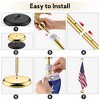 Yescom 2 Pack 6 Ft Sectional Flag Pole Kit Gold Eagle Finial 3x5 Ft  US Flag Indoor - 4 of 4