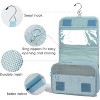 Narwey Small Hanging Travel Toiletry Bag for Women, Travel Bag for Toiletries, Makeup Bag - 2 of 3