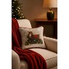 C&F Home Christmas Woodland Deer Mini Cotton Blend Printed Accent Pillow 8" x 8" - 4 of 4