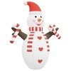 VidaXL Christmas Inflatable Snowman with LEDs 248" - 3 of 4