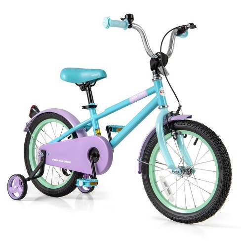 Infans 16" Kids Bike w/Adjustable Saddle Handlebar Removable Training Wheels Handbrake - image 1 of 4