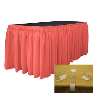 Slickblue Polyester Poplin Table Skirt with L-Clips - 1 of 1