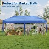 10x20 Heavy Duty Pop Up Canopy with 4 Sidewalls, Portable Roller Bag, Adjustable Height, Weight Bags, Stakes & Guy Ropes Included - 2 of 4